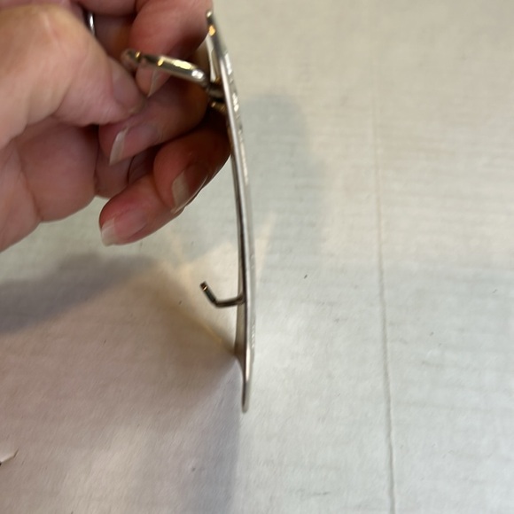 CHAMBERS BELT CO. VINTAGE SILVER-TONED ROAD RUNNER BELT BUCKLE - Picture 5 of 11